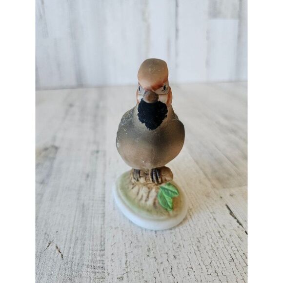 Lefton 6606 waxwing Bird figurine porcelain vintage statue realistic lifelike‎ - Picture 2 of 9